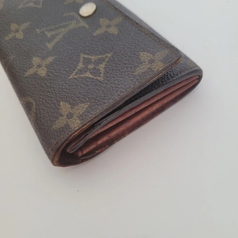Louis Vuitton Monogram Canvas Portefeuille Tresor Wallet Vintage Brown 882‎ AN - Picture 15 of 15